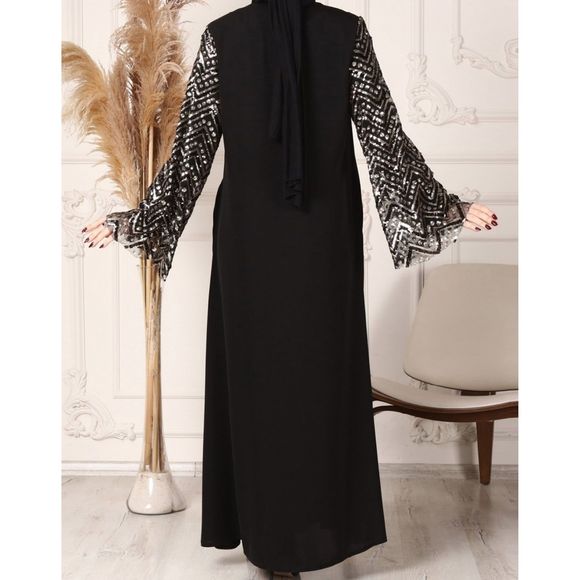 Black Abaya size 16 - Picture 4 of 12